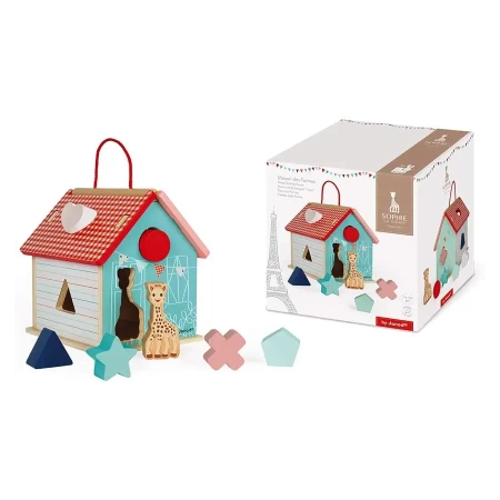 Игрушка деревянная Janod Sophie la Giraffe Домик-сортер J09505